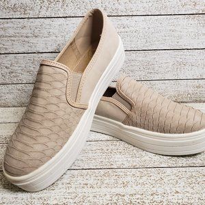 Cocci Peyton textured women's sneaker-Taupe